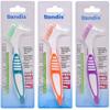 Chargenyang 3 Pack Denture Cleaning Brush Set Hard Denture Toothbrush Portable Denture Toothbrush Cleaning Brush Double Sided Denture Brush for Denture Care view 1