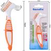 Chargenyang 3 Pack Denture Cleaning Brush Set Hard Denture Toothbrush Portable Denture Toothbrush Cleaning Brush Double Sided Denture Brush for Denture Care view 2