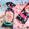 100 Pieces Music Party Cellophane Treat Bags, Black Pink Blue Happy Birthday Party Plastic Candy Bags Goodie Favor Bags with 100 Silver Twist Ties for Teens Social Media Theme Birthday Party Supplies view 4