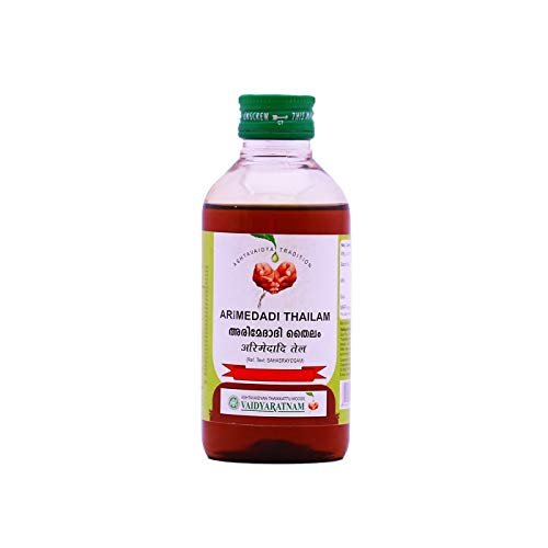 Vaidyaratnam Oushadhasala ARIMEDADI THAILAM (200 ML) - by Exportdeals