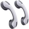 12'' Portable Grab Bars for Bathroom,Ultra Grip Dual Locking Shower Handles for Elderly,Safety Suction Grab Bars for Shower,Balance Assit Hand Rail Support,Injury,Senior,Kids(Gray, 12"-Pack of 2) view 1