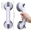 12'' Portable Grab Bars for Bathroom,Ultra Grip Dual Locking Shower Handles for Elderly,Safety Suction Grab Bars for Shower,Balance Assit Hand Rail Support,Injury,Senior,Kids(Gray, 12"-Pack of 2) view 2