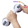 12'' Portable Grab Bars for Bathroom,Ultra Grip Dual Locking Shower Handles for Elderly,Safety Suction Grab Bars for Shower,Balance Assit Hand Rail Support,Injury,Senior,Kids(Gray, 12"-Pack of 2) view 3