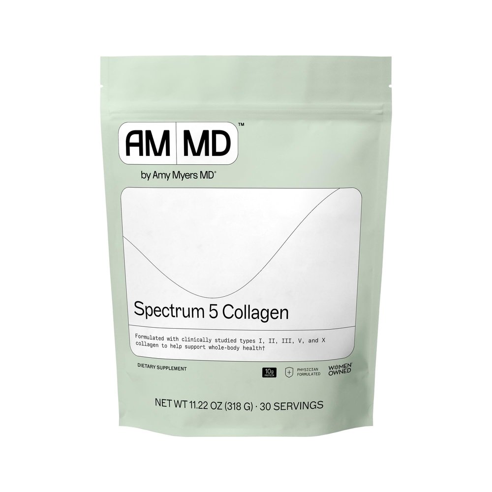 Amy Myers MD Spectrum 5 Collagen Peptides Powder - Daily Collagen Supplement for Healthy Hair, Skin & Nails - for Joint Support, Gut & Immune Health - 30 Servings
