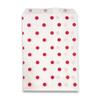 100 pcs of 5 x 7 Red Polka Dor/White Paper Gift Bags Shopping/Sales/Tote Bags view 1