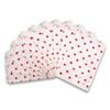 100 pcs of 5 x 7 Red Polka Dor/White Paper Gift Bags Shopping/Sales/Tote Bags view 2
