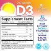 Vitamin D3 Supplement 5000 IU - High Potency D 3 Vitamin Gummy (125 mcg) - Supports Bone, Teeth, Muscle & Immune Health - Nature's Non-GMO & Gluten Free for Women & Men - Berry Flavor - 60 Gummies view 2
