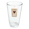 LOGOVISION Coffee From Around The World Love Beans 16 oz Pint Glass, Tempered Glass, Printed Design & A Perfect Fan Gift | Great for Cold Beverages, Soda, Water view 1