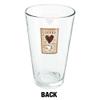 LOGOVISION Coffee From Around The World Love Beans 16 oz Pint Glass, Tempered Glass, Printed Design & A Perfect Fan Gift | Great for Cold Beverages, Soda, Water view 2