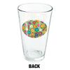 LOGOVISION Fun Breakfast Foods Pattern 16 oz Pint Glass, Tempered Glass, Printed Design & A Perfect Fan Gift | Great for Cold Beverages, Soda, Water view 2