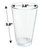 LOGOVISION Fun Breakfast Foods Pattern 16 oz Pint Glass, Tempered Glass, Printed Design & A Perfect Fan Gift | Great for Cold Beverages, Soda, Water view 3