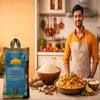 Asian Kitchen Platinum White Basmati Rice Extra Long Aged 40lbs (18.18kg) ~ All Natural | Gluten Friendly | Vegan | Indian Origin | Export Quality view 2