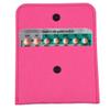 2 Pack Birth Control Pill Packet with 4" x 3" for Women Privacy Protection Contraceptive Medicine Holder Pink Sleeve Pouch Wallet view 1