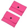 2 Pack Birth Control Pill Packet with 4" x 3" for Women Privacy Protection Contraceptive Medicine Holder Pink Sleeve Pouch Wallet view 4