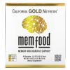 California Gold Nutrition MEM Food, Memory & Cognitive Support with MEM Blend, L-Serine, Organic Lion's Mane and Blueberry Juice Powder, 60 Packets, 0.3 oz (8.5 g) Each view 1