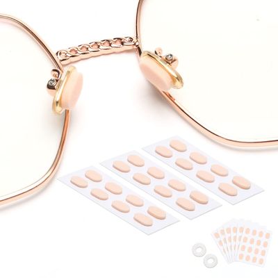 48 Pairs Soft Foam Nose Pads, Self Adhesive Nose Pads Anti-Slip Nosepads for Eyeglasses Sunglasses Reading Glasses, Comfortable and Protect The Makeup (Nude Color)