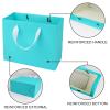 Uceoo Light Blue Gift Bags, 24 Pack 8.7 x 3.9 x 7.1inches, Kraft Paper, Wedding, Birthday, Party, DIY Crafting view 2