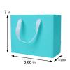 Uceoo Light Blue Gift Bags, 24 Pack 8.7 x 3.9 x 7.1inches, Kraft Paper, Wedding, Birthday, Party, DIY Crafting view 4
