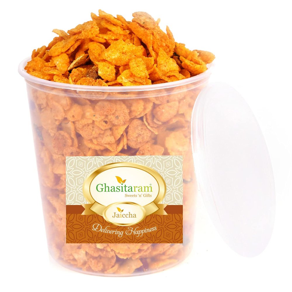 Jaiccha Ghasitaram Roasted Makai Chiwda 200 gms |Diwali,Holi,Rakhi,Valentine,Christmas,Birthday,Anniversary,Gift for Her,Him,Mothers Day,Fathers Day|