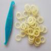 300 Pcs Amber Elastic Latex Braces 14 Orthodontics XX Heavy 6.5oz Dental Latex Bands Dreads Doll Hair Braids Horse Mane Tail Fix Tooth Gap Top Knots + 1 Free Placer view 2