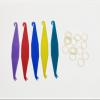 500 Pcs DentalSmile Amber Elastic Latex Braces 14 Orthodontics XX Heavy 6.5oz Dental Latex Bands Dreads Doll Hair Braids Horse Mane Tail Fix Tooth Gap Top Knots view 1