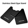 CIGARLOONG Cigar Stand Carbon Fiber Detachable Portable Cigar Travel Holder Rest (Color:Black) view 2