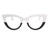 Cat Eye Bifocal Photochromic Reading Glasses with Magnification - Magnifying Computer Reading Glasses for Women (black white, 275) view 2