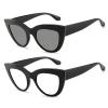 Cat Eye Bifocal Photochromic Reading Glasses with Magnification - Magnifying Computer Reading Glasses for Women (black, 325) view 1