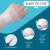 4 Rolls Non-Woven Cover Stretch Tape Breathable Non-Woven Tape Protective Adhesive Bandage Roll Film, 2 Inch x 5.47 Yard, 4 inch x 5.47 Yard view 3