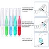 50 Counts Braces Brush for Cleaner Interdental Brush Toothpick Dental Tooth Flossing Head Oral Dental Hygiene Flosser Toothpick Cleaners Tooth Cleaning Tool(Red, White, Green, Light Blue) view 4