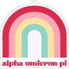 Alpha Omicron Pi - Rainbow Air Freshener - 2/Pack - Flowers & Sunshine Scent view 2