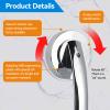 19.6cm/7.7in Grab Bars for Bathroom, Balance Assit Bathroom Shower Handle Suction Cup Handrail Safety Hand Grip view 4
