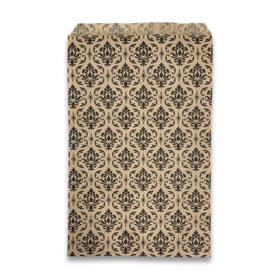 888 Display USA, Inc 25 pcs of 5 x 7 Damask/Kraft Paper Gift Bags  Shopping/Sales/Tote Bags