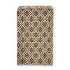 888 Display USA, Inc 25 pcs of 5 x 7 Damask/Kraft Paper Gift Bags  Shopping/Sales/Tote Bags view 1