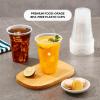 100 Pack 16 OZ Clear Plastic Cups, Cold Party Drinking Cups, Clear Disposable Cups Fruit/Ice Cream/Cupcake/Iced Cold Drinks view 4