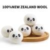 Wool Dryer Balls - Natural Fabric Softener, Reusable, Reduces Clothing Wrinkles and Saves Drying Time. Handmade Fair Trade No Lint Fabric Softener White (Pack of 6) view 2
