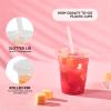 100 Pack 12 OZ Clear Plastic Cups, Cold Party Drinking Cups, Clear Disposable Cups Fruit/Ice Cream/Cupcake/Iced Cold Drinks view 4