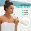 100 PACK 16 oz Clear Plastic Cups with Dome Lids, Disposable Dessert Cups, Parfait Cup for Ice Cream, Iced Cold Coffee Drinks, Cupcake, Fruit for Party view 4