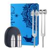 Ckakra Weighted Tuning Forks Set with Genuine Gemstone Base, Complete Set for Effective Sound Therapy,Gem-Feet for Deeper Resonance & Enhanced Vibration,Odorless Silicone Activator,OM136.1+OTTO128 view 1