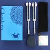 Ckakra Weighted Tuning Forks Set with Genuine Gemstone Base, Complete Set for Effective Sound Therapy,Gem-Feet for Deeper Resonance & Enhanced Vibration,Odorless Silicone Activator,OM136.1+OTTO128 view 2