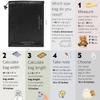 PALTERWEAR Smooth Satin Bags with Drawstring and Toggle for Delicate Items - Lingerie, Wigs, Shoes, Silk (Black, 7 x 9 inches) view 2
