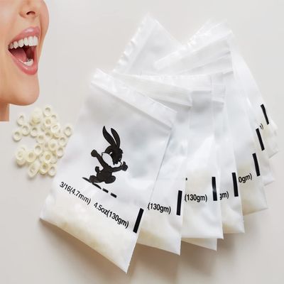1000 Pcs Amber Elastic Latex Braces 3/16 Orthodontics Heavy 4.5oz Dental Latex Bands Dreads Doll Hair Braids Horse Mane Tail Fix Tooth Gap Top Knots