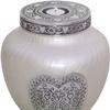 hlc Cremation Urns for Human Ashes Adult - - Keepsake urn - Display at Home - Large Funeral Urn - Modern Beautiful Memorial Urn - White Candle Cremation Urn view 2