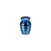 OIJH 73 * 44mm Cremation Urn for Human Pet Ashes Stainless Steel Funeral Memorial Jewelry Urns Mini Casket Jewellery-Blue view 1