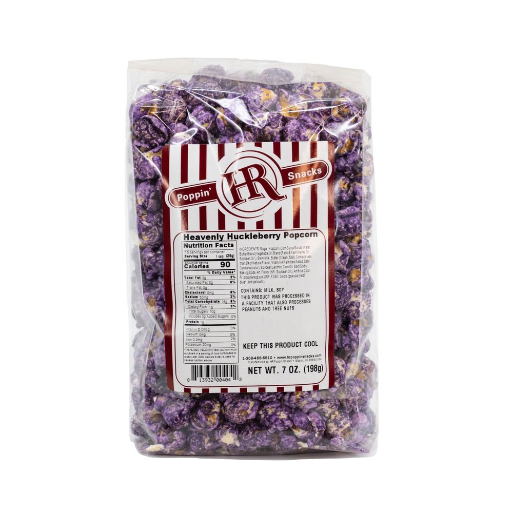 Heavenly Huckleberry Popcorn | 4 Pack | HR Poppin' Snacks
