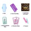 Brown Style Menstrual Kit All-in-One 10 Pack | Convenience on The Go | Period Kit Pack for Travelling, Tweens & Teenagers or just When Youre Out | Individually Wrapped Feminine Hygiene Product view 2