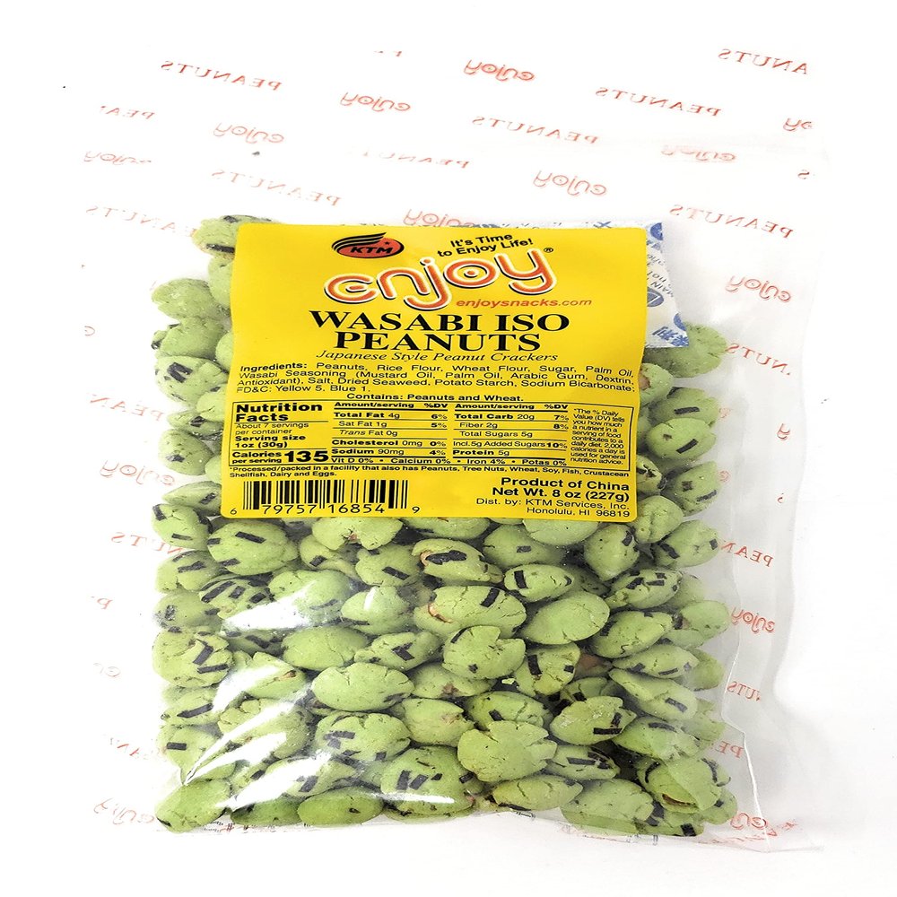 Enjoy Hawaii Wasabi Iso Peanuts 8 oz