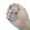 1.57" Rose Quartz Crystal Baoding Balls, Pink Crystal Health Stress Exercise Balls for Stress Relief, Exercise, Natural Quartz Sphere Gemstone Handball with Carry Pouch (Box-Packed) M16 view 3