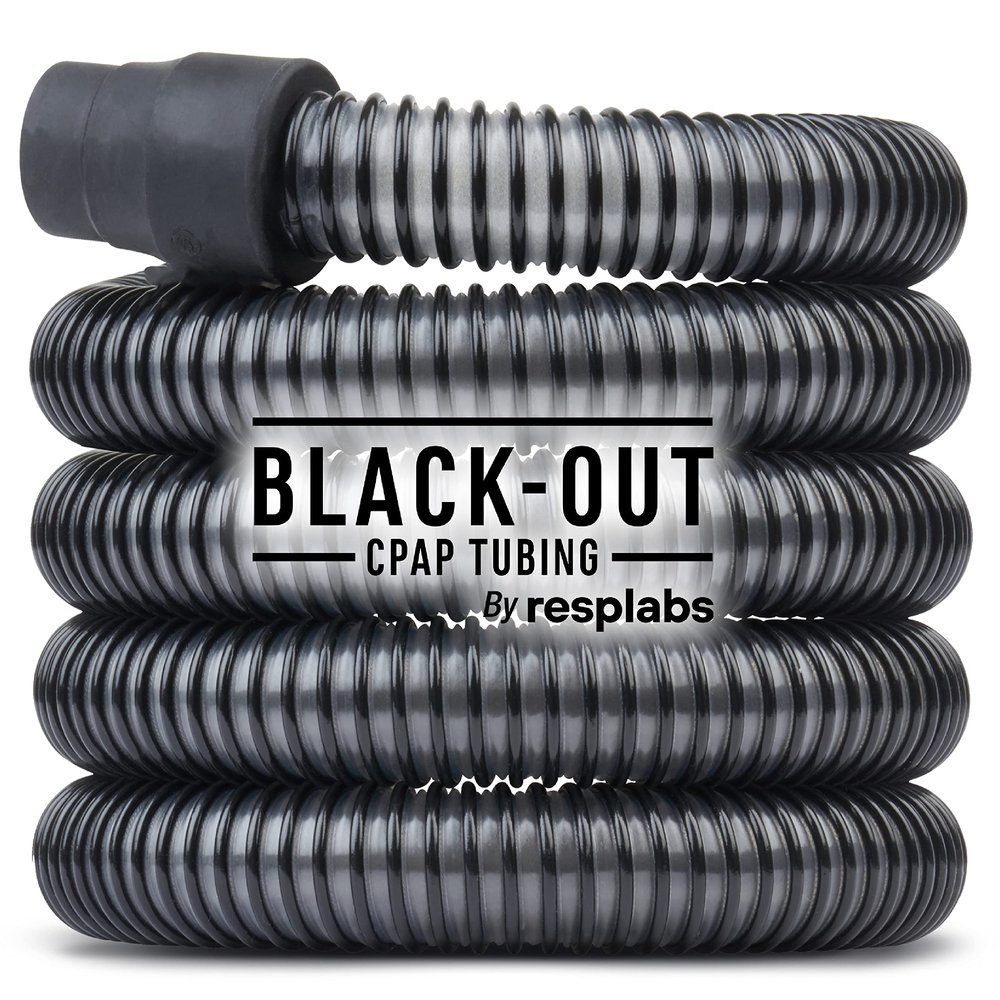 resplabs CPAP Hose, 6 Foot Black Out Tubing - Universal Tube Compatible with Most Machines - 3 Pack