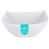 PARTY BARGAINS 128 oz White Square Plastic Bowls, 1-Pack  Extra Extra Large Disposable Heavy-Duty Party Serving Bowls for Catering & Buffets view 1